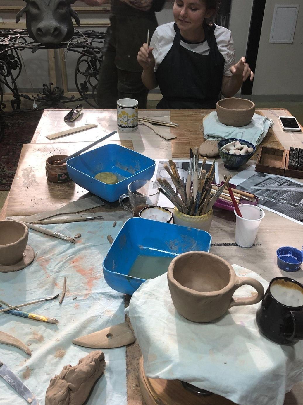 Пример оформления гончарной мастерской