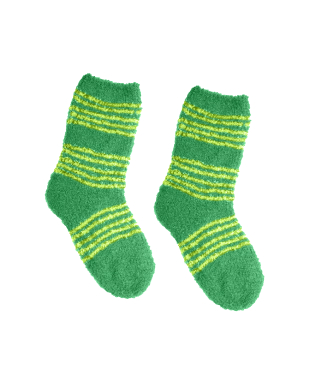 ретья пара носков  – два теплых одинаковых полосатых носка